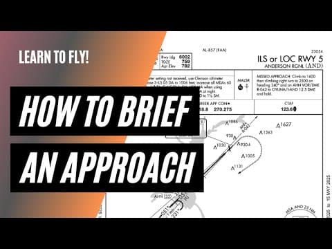 How to Brief an Approach | Real-World Flight Scenario thumbnail