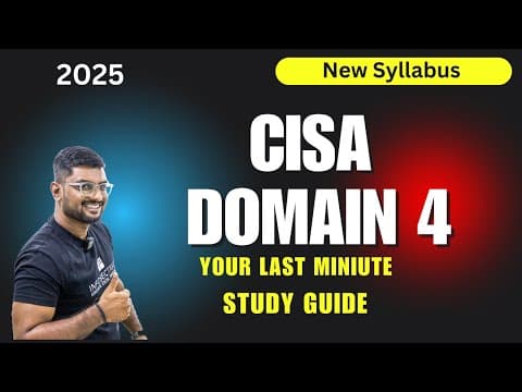 How to Pass CISA Domain 4 2025 : Reveal Secrets thumbnail