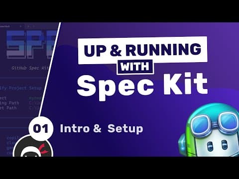 Up & Running with GitHub Spec Kit #1 - Intro & Setup thumbnail