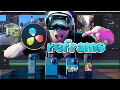8K Workflow! The New Way to Reframe 360 Video in DaVinci Resolve Masterclass thumbnail
