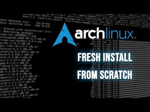 Arch Linux From Scratch Fresh Install with Gnome thumbnail