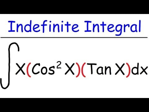 Indefinite Integral thumbnail