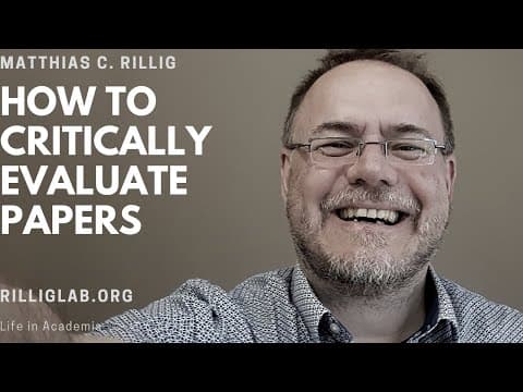 How to critically evaluate a research paper (in ecology) #phd #academic #science #phdlife thumbnail