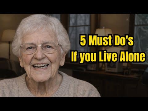 Living Alone but NOT Lonely. My Top 5 Tips. thumbnail