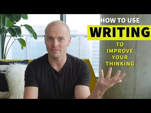How to Use Writing to Sharpen Your Thinking | Tim Ferriss thumbnail