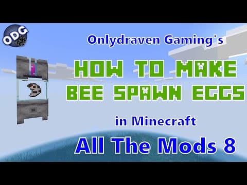 How to Create Bee Spawn Eggs in Minecraft Using Productive Bees thumbnail
