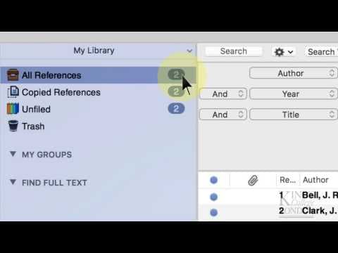 An Introduction to EndNote X7 and its functions thumbnail