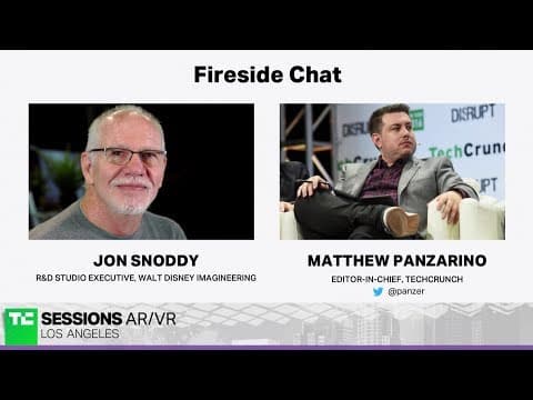 Fireside Chat with Jon Snoddy (Walt Disney Imagineering) | TC Sessions AR/VR 2018 thumbnail
