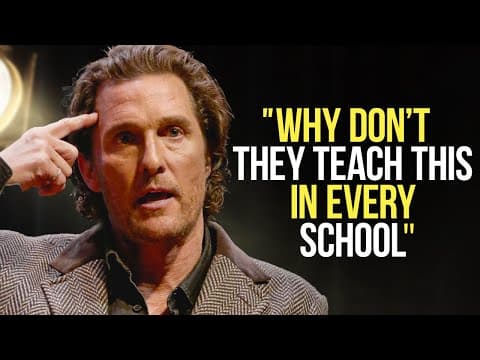 Matthew McConaughey Leaves The Audience SPEECHLESS | One of the Best Motivational Speeches Ever thumbnail