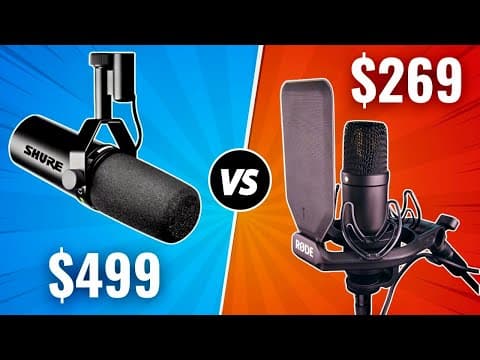 Rode NT1 vs Shure SM7B: Which Microphone Is Best? thumbnail