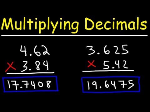 Multiplying Decimals - Basic Introduction! thumbnail
