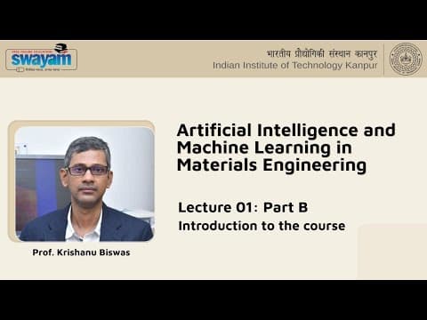 Lecture 01: Introduction to the course - II thumbnail