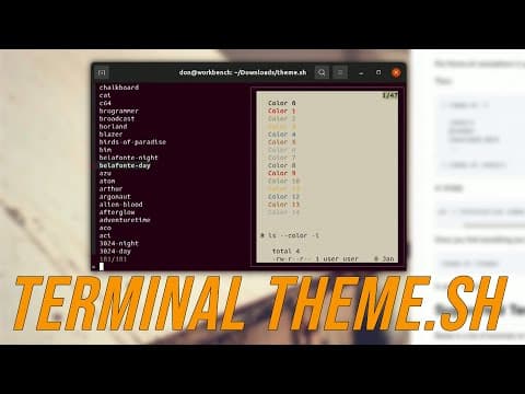 How to Easily Theme Your Ubuntu Terminal with Theme.sh thumbnail