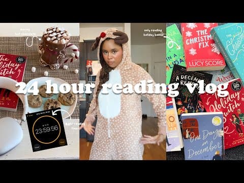 reading nothing but holiday books for 24 hours 🧣☃️🎄 thumbnail