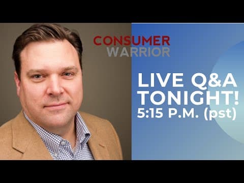 Live Q&A - Debt Collection Lawsuit, Bankruptcy, Debt Settlement thumbnail