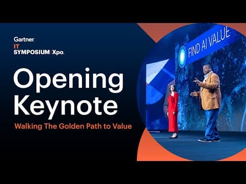 Opening Keynote: The Golden Path to AI Value | Gartner IT Symposium/Xpo thumbnail