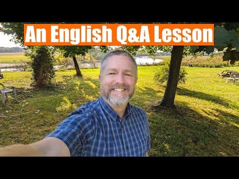 Join Me For A Live English Question and Answer Lesson! 🍁🍃🍁 thumbnail