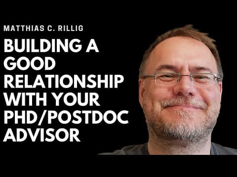 How to build a good working relationship with your advisor. #phd #postdoc #mentor #phdlife thumbnail