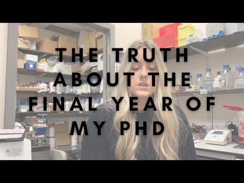 How I feel about the FINAL YEAR of my PhD | PhD vlog thumbnail