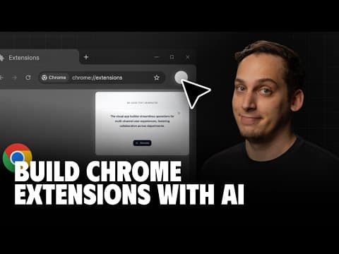 Design & Build a Chrome Extension with AI (No Code + Cursor Tutorial) thumbnail