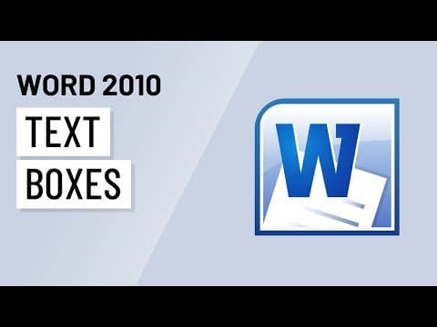 Word 2010: Text Boxes thumbnail
