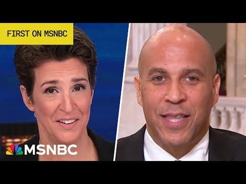 Senator Cory Booker joins Rachel Maddow to reflect on his historic, record-setting speech thumbnail