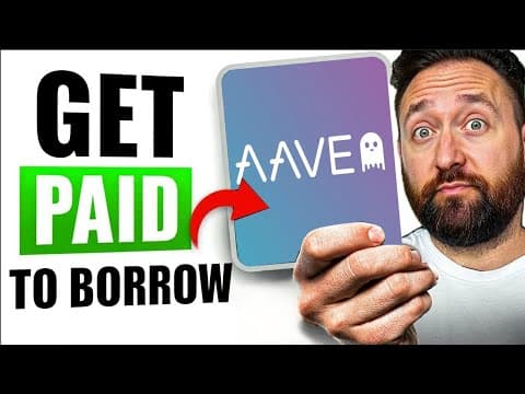 How I Borrow Crypto for FREE and Get Paid Using AAVE (Step-by-Step) thumbnail