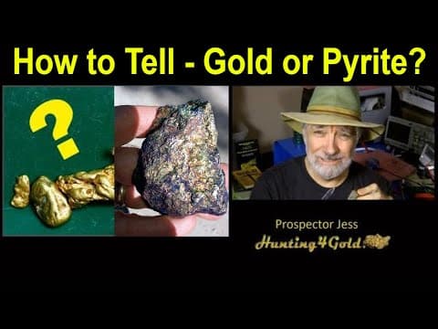 How to tell if its gold or pyrite? (fools gold test) thumbnail