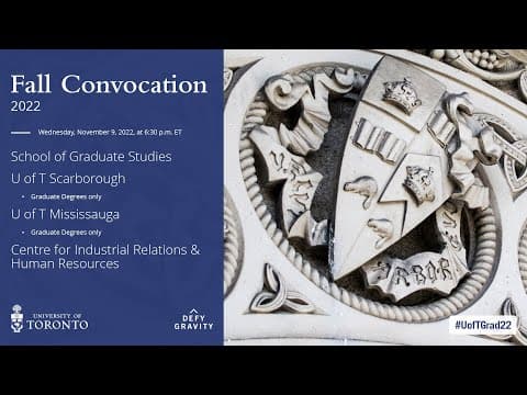 Why Is the University of Toronto's Fall Convocation Important? thumbnail
