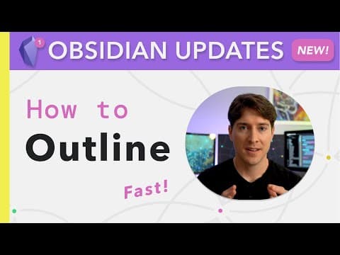 Obsidian Outlining — How to outline masterfully fast in the Obsidian app thumbnail