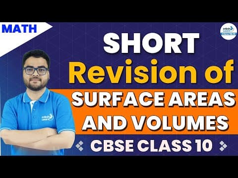 Surface Areas and Volumes - Short Revision || CBSE Class 10 Mathematics || Infinity Learn Class 9&10 thumbnail