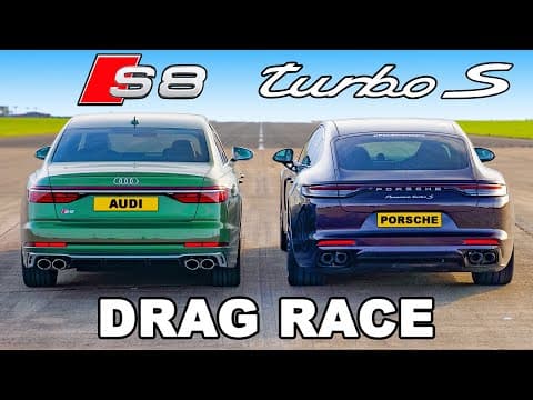 Audi S8 v Porsche Panamera Turbo: DRAG RACE thumbnail