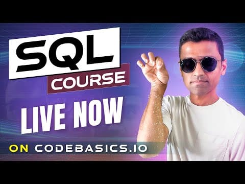 SQL Course Live Now On Codebasics.io | SQL For Beginner and Advanced Users thumbnail