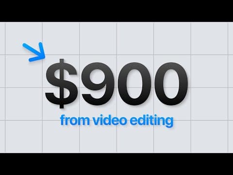 How He Went From $50 Edits to $900 Clients thumbnail