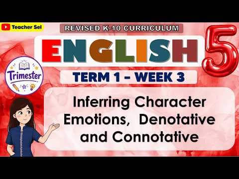 English 5 Quarter 1 Week 3 Revised K-12 - Inferring Character Emotions,  Denotative and Connotative thumbnail