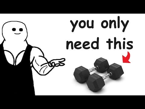 The BEST Dumbbell Only Workout (Free Training Plan + Full Explanation) thumbnail