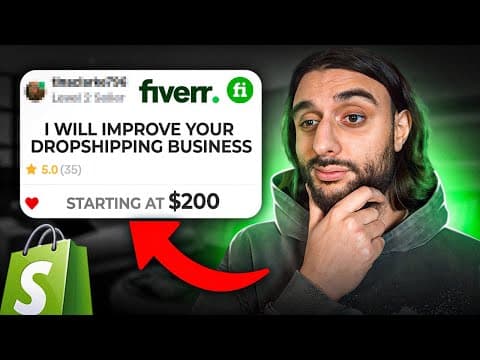 I PAID FIVERR EXPERTS To Run My WHOLE Dropshipping Business In 2023 thumbnail