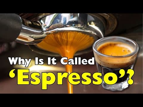 Why Do We Call It Espresso? The Story Behind the Name thumbnail
