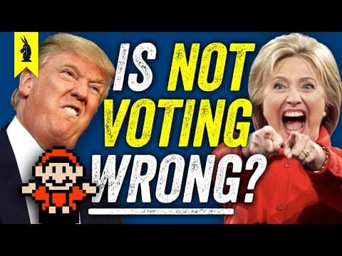 Is It WRONG If You Don't Vote? (Trump vs. Hillary) – 8-Bit Philosophy thumbnail
