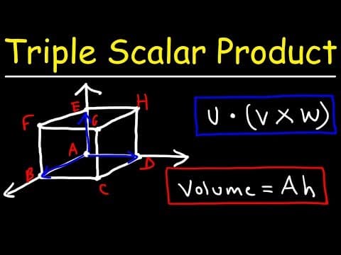 Volume of a Parallelepiped Using The Triple Scalar Product   Calculus 3 thumbnail
