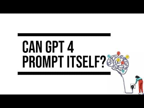 Can GPT 4 Prompt Itself? MemoryGPT, AutoGPT, Jarvis, Claude-Next [10x GPT 4!] and more... thumbnail