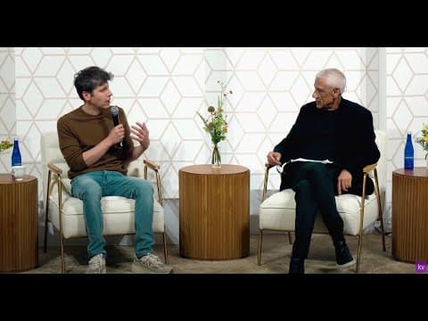Where is AI Taking Us? | Sam Altman & Vinod Khosla thumbnail
