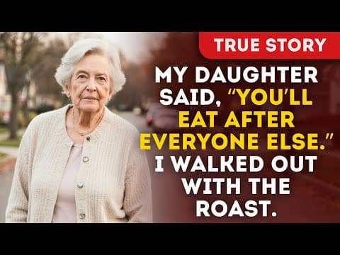 My Daughter Said, “You’ll Eat After Everyone Else.” I Walked Out With The Roast. thumbnail