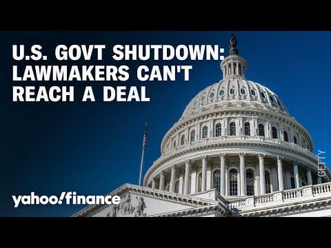 US Government Shutdown update: The latest news on why lawmakers can't reach a deal thumbnail