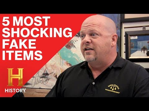 5 Fake Items That ALMOST Fooled the Pawn Stars! | History thumbnail