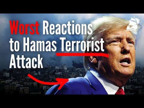 Just DESPICABLE! The WORST Reactions to Hamas Attack on Israel! | The Bulwark Podcast thumbnail