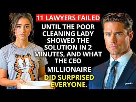11 LAWYERS failed, but the CLEANING LADY showed the SOLUTION in 2 minutes, and what the MILLIONAIRE thumbnail