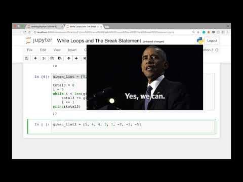 While Loops and The Break Statement in Python (Python Tutorial #6) thumbnail