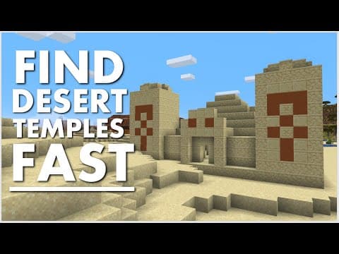 How to Find Desert Temples Fast in Minecraft thumbnail