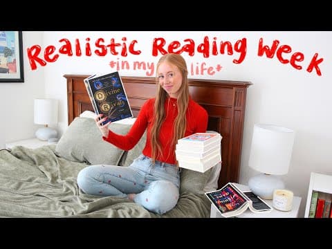 how much i realistically read in a week! *reading vlog* thumbnail